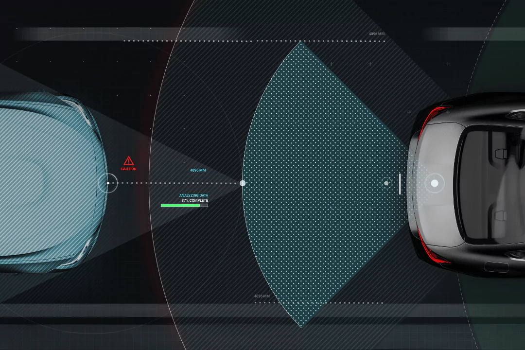 Obstacle detection in a car